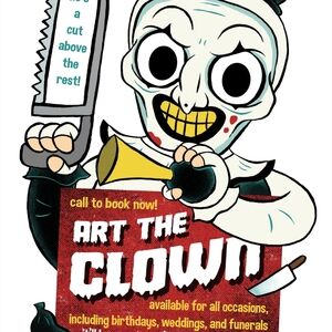 Art the Clown Poster - Black, White, Red